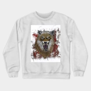 Angry Wolf Crewneck Sweatshirt